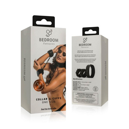 Bedroom Fantasies - Collar & Wrist
Cuffs Black