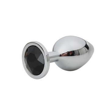 Silver Small Butt Plug with...