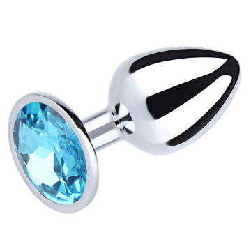 Silver Small Butt Plug with...