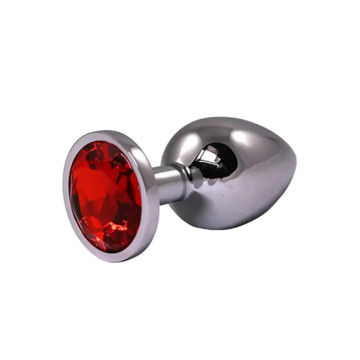Silver Small Butt Plug with...