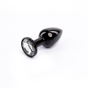 Black Butt Plug with White...