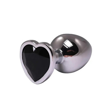 Silver small heart-shaped...