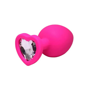 Pink medium heart-shaped...