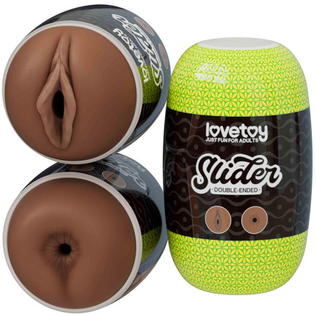 Slider Double-Ended Masturbator Vagina and Anus