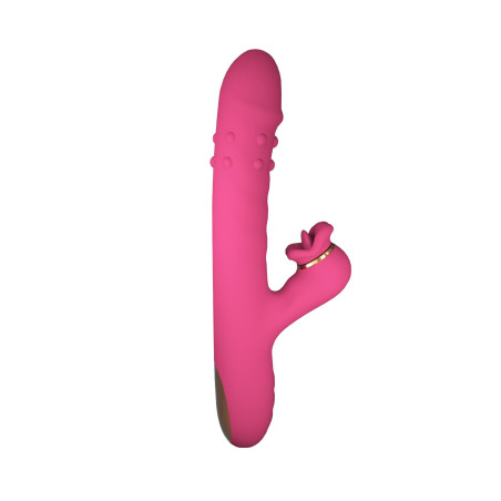 Silicone Vibrator - 7 rotating functions and 7 licking functions