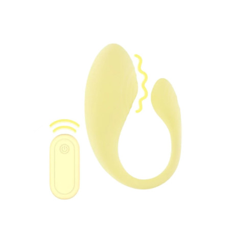 Vibrating G-Spot Vibe with Remote Control - Yellow