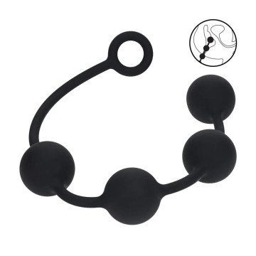 Round Silicone Anal Balls -...