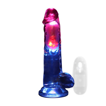 LED Vibrating Straight Cock...