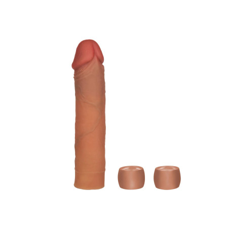 Silicone Penis Extension System 20.25cm Caramel