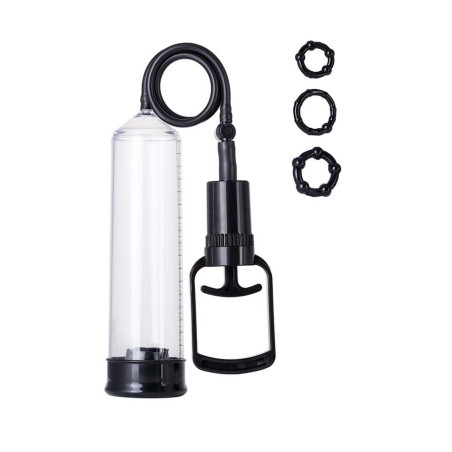 A-TOYS, Penis Pump, PVC, Black, 23.5 cm