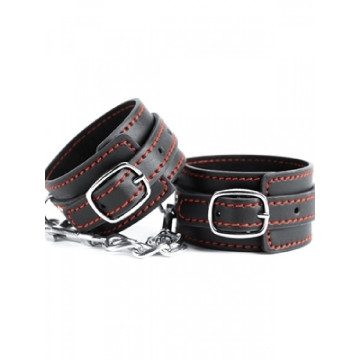 Black Leather Wrist Cuffs