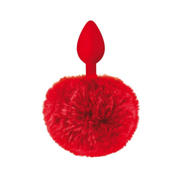 RED POMPOM ANAL PLUG