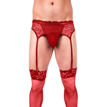 Prowler Red Lace Garter Set...