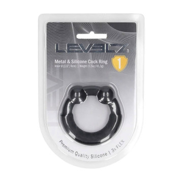 Metal and Silicone Cockring...