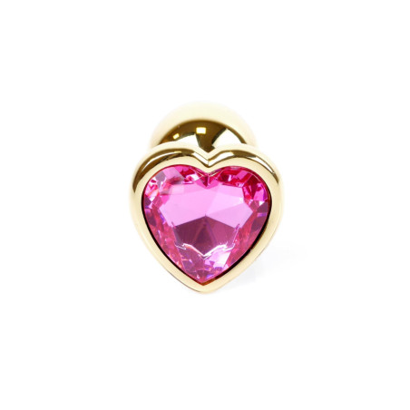 MyLove Toys - Jewellery Gold Heart PLUG- Pink