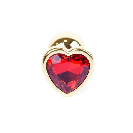 MyLove Toys - Jewellery Gold Heart PLUG- Red