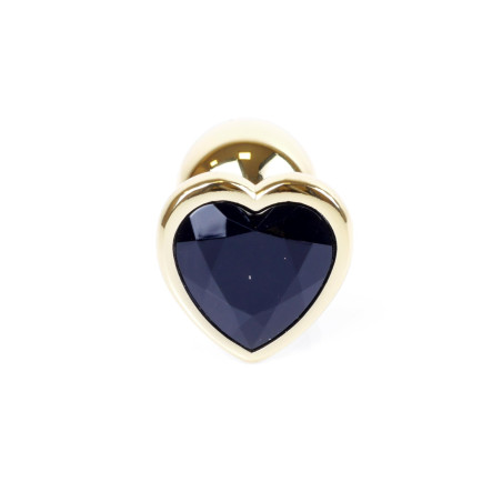 MyLove Toys - Jewellery Gold Heart PLUG- Black