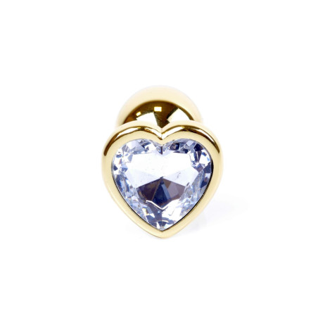 MyLove Toys - Jewellery Gold Heart PLUG- Clear
