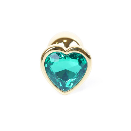 MyLove Toys - Jewellery Gold Heart PLUG- Green