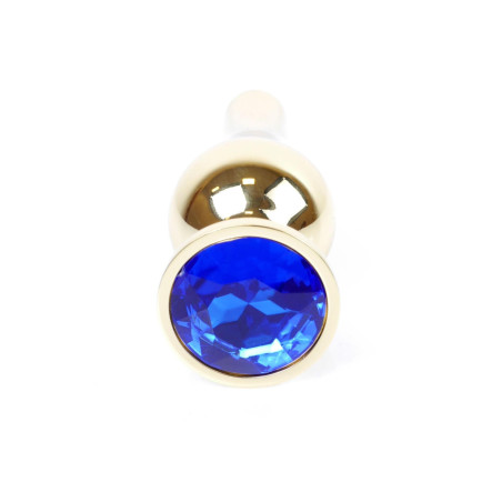MyLove Toys - Jewellery Gold BUTT PLUG- Dark Blue