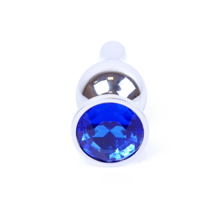 MyLove Toys - Jewellery Silver BUTT PLUG- Dark Blue