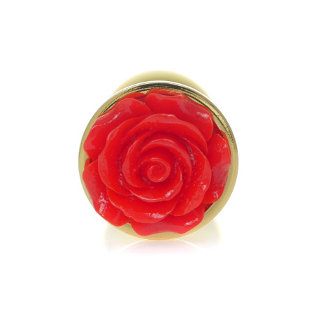 MyLove Toys - Jewellery Gold PLUG ROSE- Red