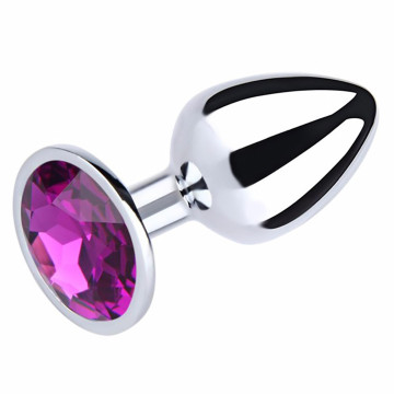 Silver Small Butt Plug with...