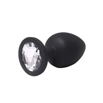Black small butt plug with...