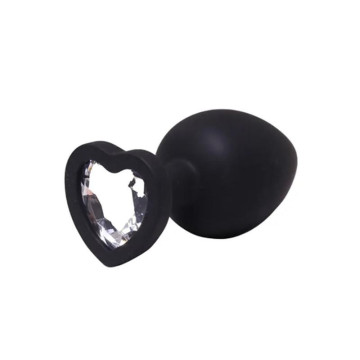 Medium black silicone anal...