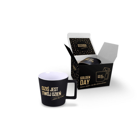GOLDEN DAY - Zestaw kubek 350ml + kartka - Twój Dzień