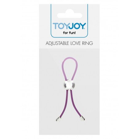 Pierścień-ADJUSTABLE LOVE RING PURPLE