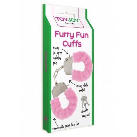 Kajdanki-FURRY FUN CUFFS PINK PLUSH