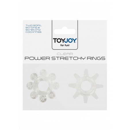 Pierścień-POWER STRETCHY RINGS CLEAR 2PCS