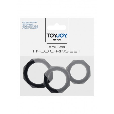 Pierścień-POWER HALO C-RING SET BLACK