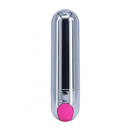 Wibrator-Strong Bullet Vibrator Silver USB 10 Function