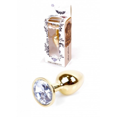 Plug - Jawellery Gold PLUG- Clear