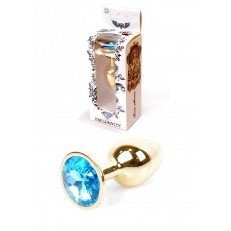 Plug - Jawellery Gold PLUG- Light Blue
