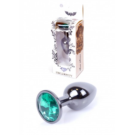 Plug - Jawellery Dark Silver PLUG- Green