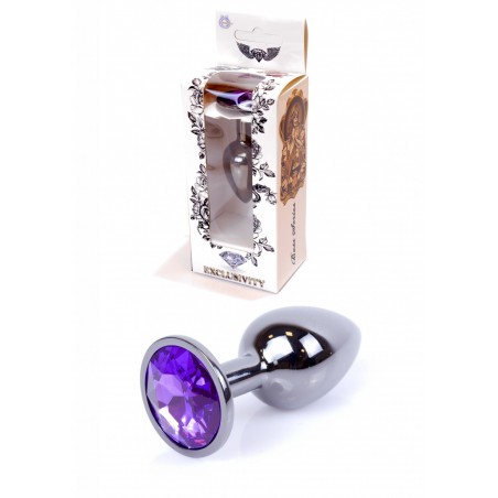 Plug - Jawellery Dark Silver PLUG- Purple