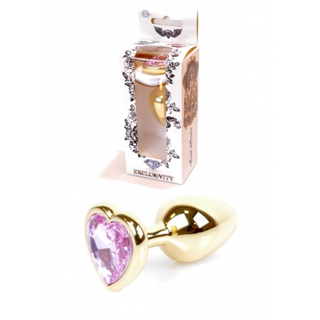 Plug - Jawellery Gold Heart PLUG- Rose