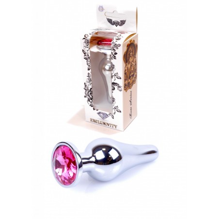 Plug - Jawellery Silver BUTT PLUG- Pink
