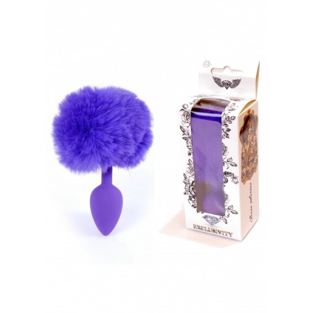 Plug - Jawellery Silikon PLUG - Bunny Tail - Purple