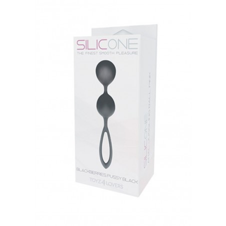 Kulki-PALLINE BLACKBERRIES PUSSY SILICONE BLACK