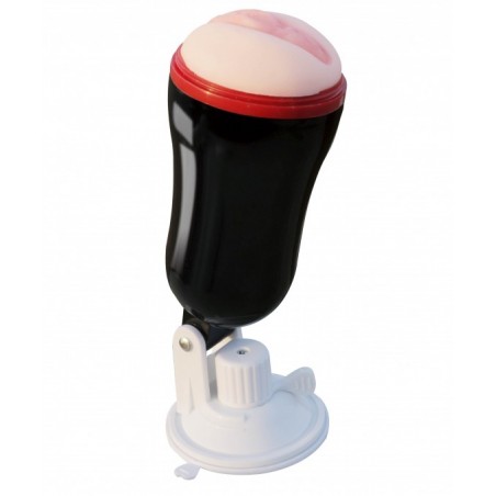 Ox power black masturbator vibrating wallmounting