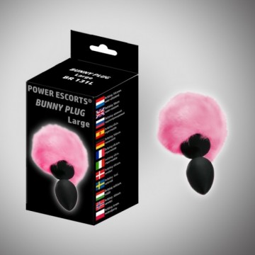Bunny plug large black with...