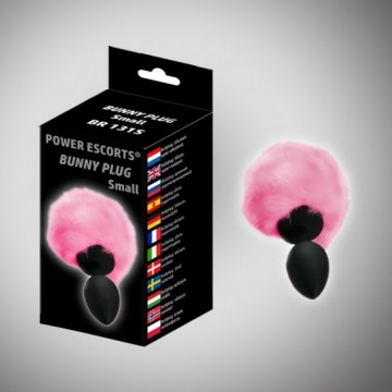 Bunny plug small black with...