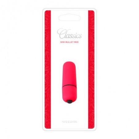 Wibrator-MINI VIBRATORE BULLET CLASSICS RED