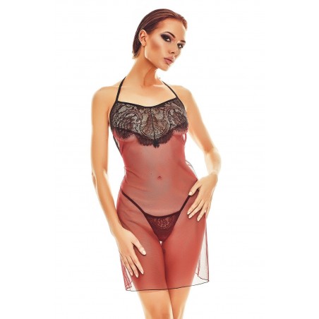Bielizna - Fantasme chemise XXL / XXXL (czarno-czerwona)