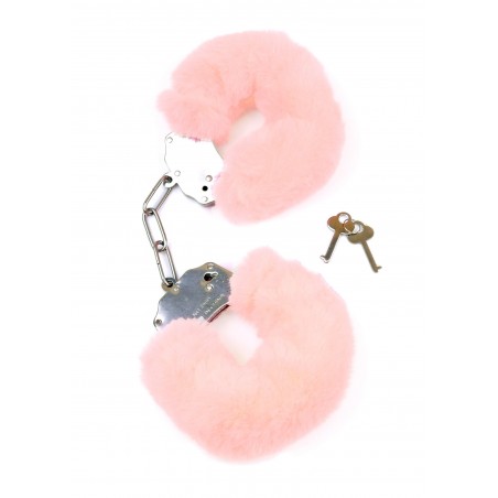 Kajdanki Fetish Boss Series- Furry Cuffs Light Pink