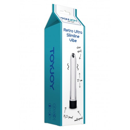 Wibrator-RETRO ULTRA SLIMLINE VIBE SILVER